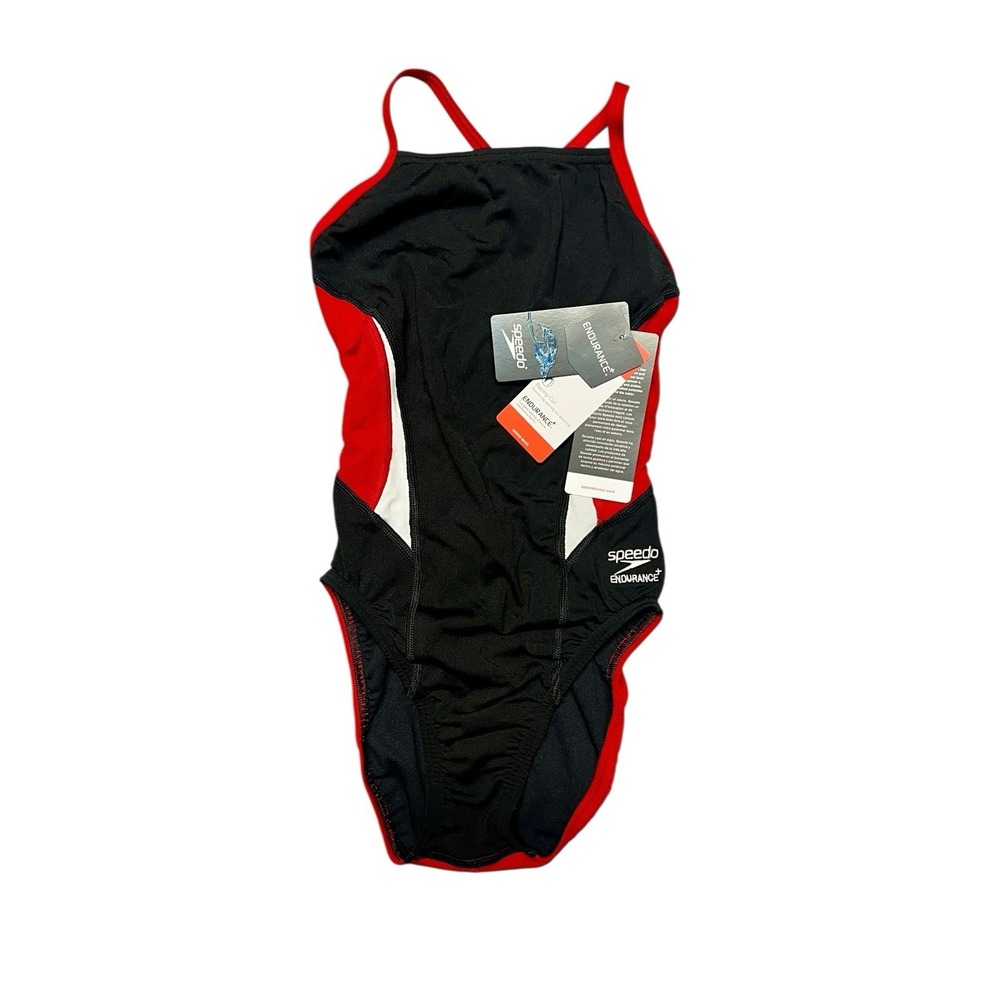 New With Tags‎ Speedo Endurance+ Competition Racing Suit Womens 24 Crossback